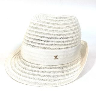 CHANEL 本物 ストロー 麦わら 夏 ハット オシャレ - agence