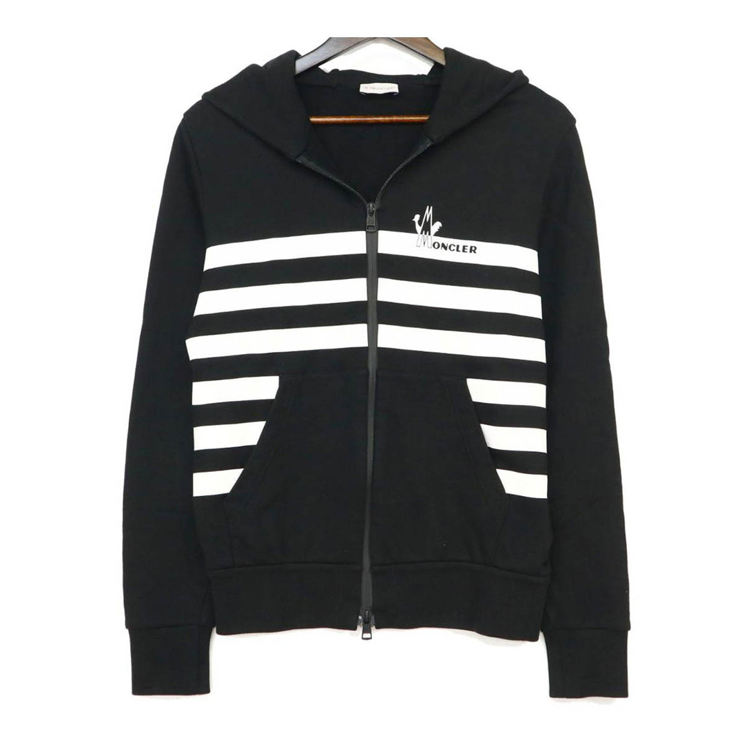 モンクレール MAGLIA CARDIGAN スウェット パーカー GRENOBLE グルノーブル 8G711 10 8098U メンズ ブラック MONCLER [美品]  【アパレル・小物】