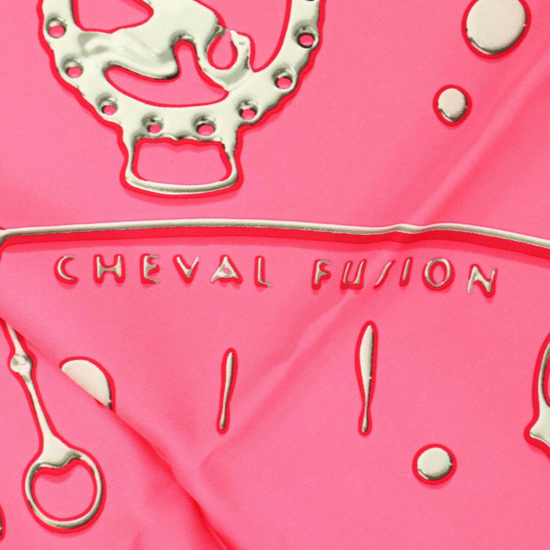 エルメス カレ90 CHEVAL FUSION シュヴァル フュージョン スカーフ レディース ピンク HERMES  【アパレル・小物】 2