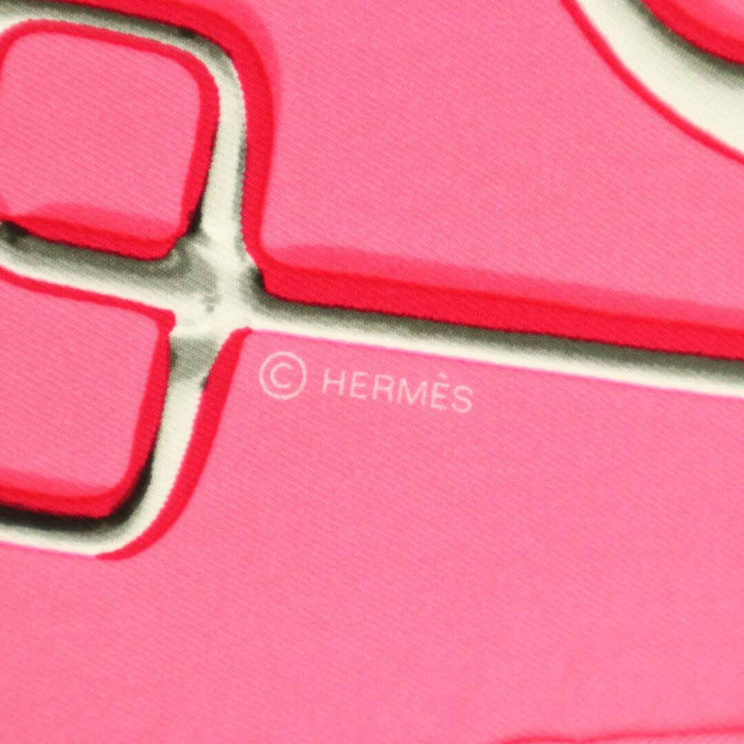 エルメス カレ90 CHEVAL FUSION シュヴァル フュージョン スカーフ レディース ピンク HERMES  【アパレル・小物】 4