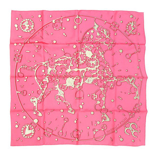 エルメス カレ90 CHEVAL FUSION シュヴァル フュージョン スカーフ レディース ピンク HERMES  【アパレル・小物】