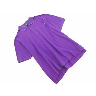 ケンゾー(KENZO)のKENZO ケンゾー カノコ ポロシャツ size3/紫 ■◆ メンズ(ポロシャツ)