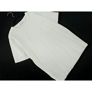 ユナイテッドアローズ(UNITED ARROWS)のgreen label relaxing グリーンレーベルリラクシング ユナイテッドアローズ ポケット Tシャツ sizeS/白 ■◆ メンズ(Tシャツ/カットソー(半袖/袖なし))