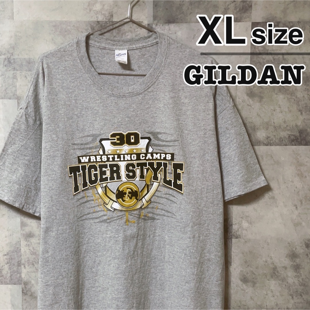 GILDAN GILDAN ギルダン Tシャツ XLサイズ グレー プリント USA古着の通販 by たま's shop｜ギルタンならラクマ