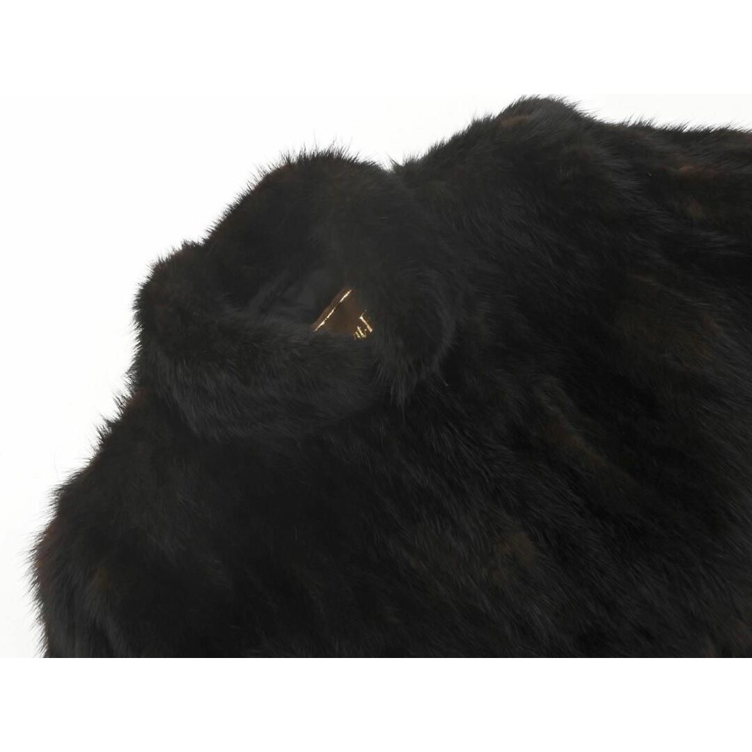 Moon Bat Fur ムーンバットファー リアルファー コート sizeS/ダーク