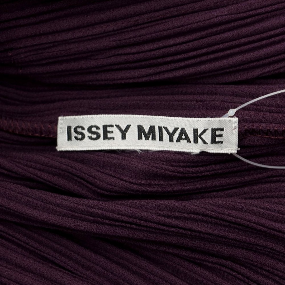 【中古】イッセイミヤケ ISSEY MIYAKE 2023年春夏 プリーツ カジュアルジャケット パープル【サイズ表記なし（M位）】【レディース】