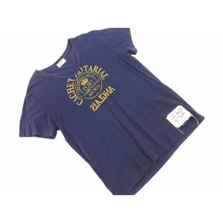 ジャーナルスタンダード(JOURNAL STANDARD)のJOURNAL STANDARD ジャーナルスタンダード プリント Tシャツ sizeM/紺 ■◆ メンズ(Tシャツ/カットソー(半袖/袖なし))