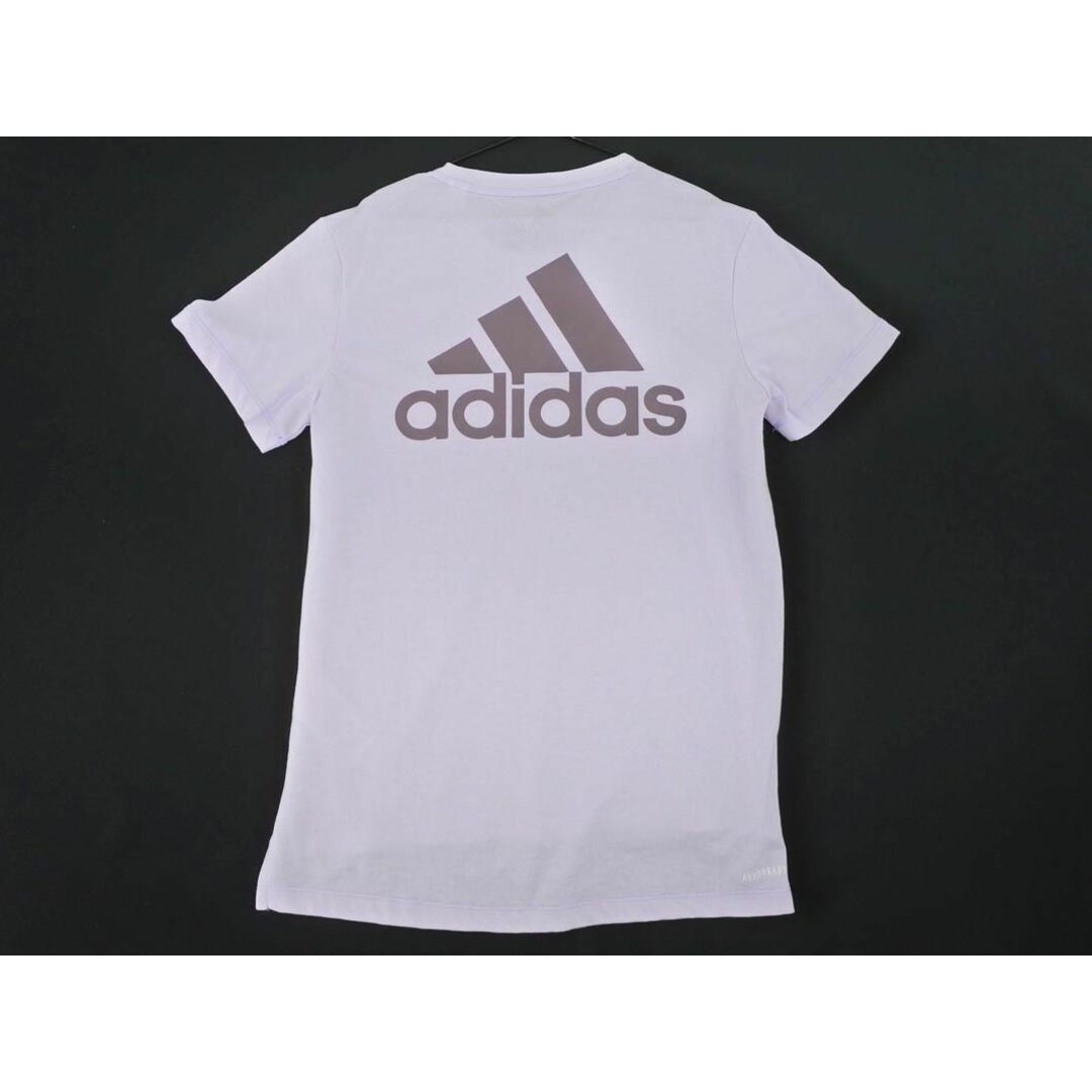 adidas(アディダス)のadidas アディダス バックプリント Tシャツ sizeM/ラベンダー ■◆ レディース レディースのトップス(Tシャツ(半袖/袖なし))の商品写真