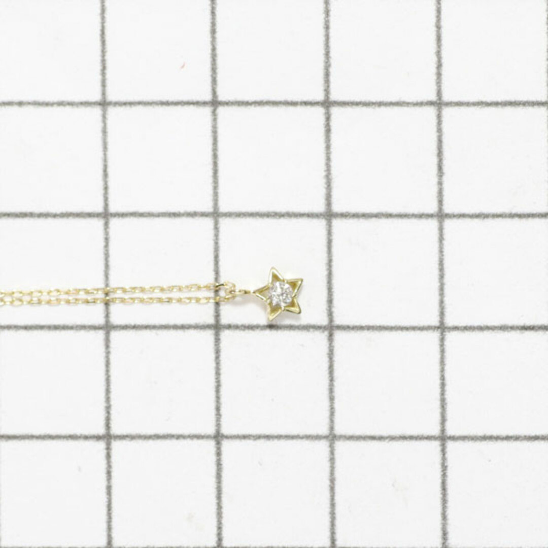 AHKAH(アーカー)のアーカー K18YG ダイヤモンド ペンダントネックレス 0.04ct 星 レディースのアクセサリー(ネックレス)の商品写真