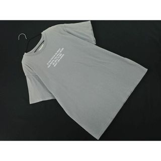 アングリッド(Ungrid)のUngrid アングリッド ロゴ プリント Tシャツ sizeF/グレー ■◆ レディース(Tシャツ(半袖/袖なし))