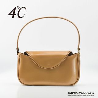 ヨンドシー(4℃)の4℃　パーティーバッグ　ミニバッグ　エナメル　カッパー　2WAY(ハンドバッグ)