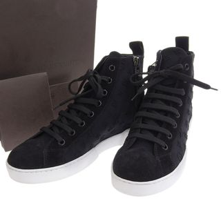 【本物保証】 箱付 超美品 ルイヴィトン LOUIS VUITTON STELLAR SNEAKER BOOT モノグラム ハイカット スニーカー  スエード 黒 34 1/2 希少