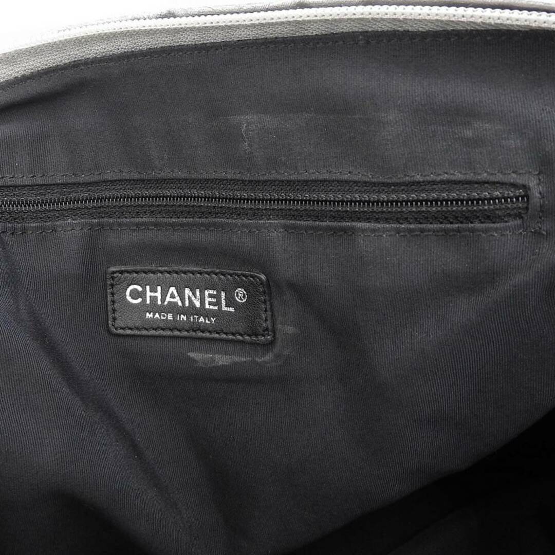 【本物保証】 シャネル CHANEL アンリミテッド ハンドバッグ ショルダーバッグ トートバッグ 銀 シルバー シール付 12番台 希少 レア