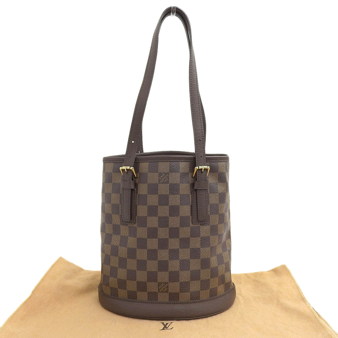 【本物保証】 布袋付 超美品 ルイヴィトン LOUIS VUITTON ダミエ マレ トートバッグ バケツ型バッグ ハンドバッグ エベヌ N42240 | フリマアプリ ラクマ