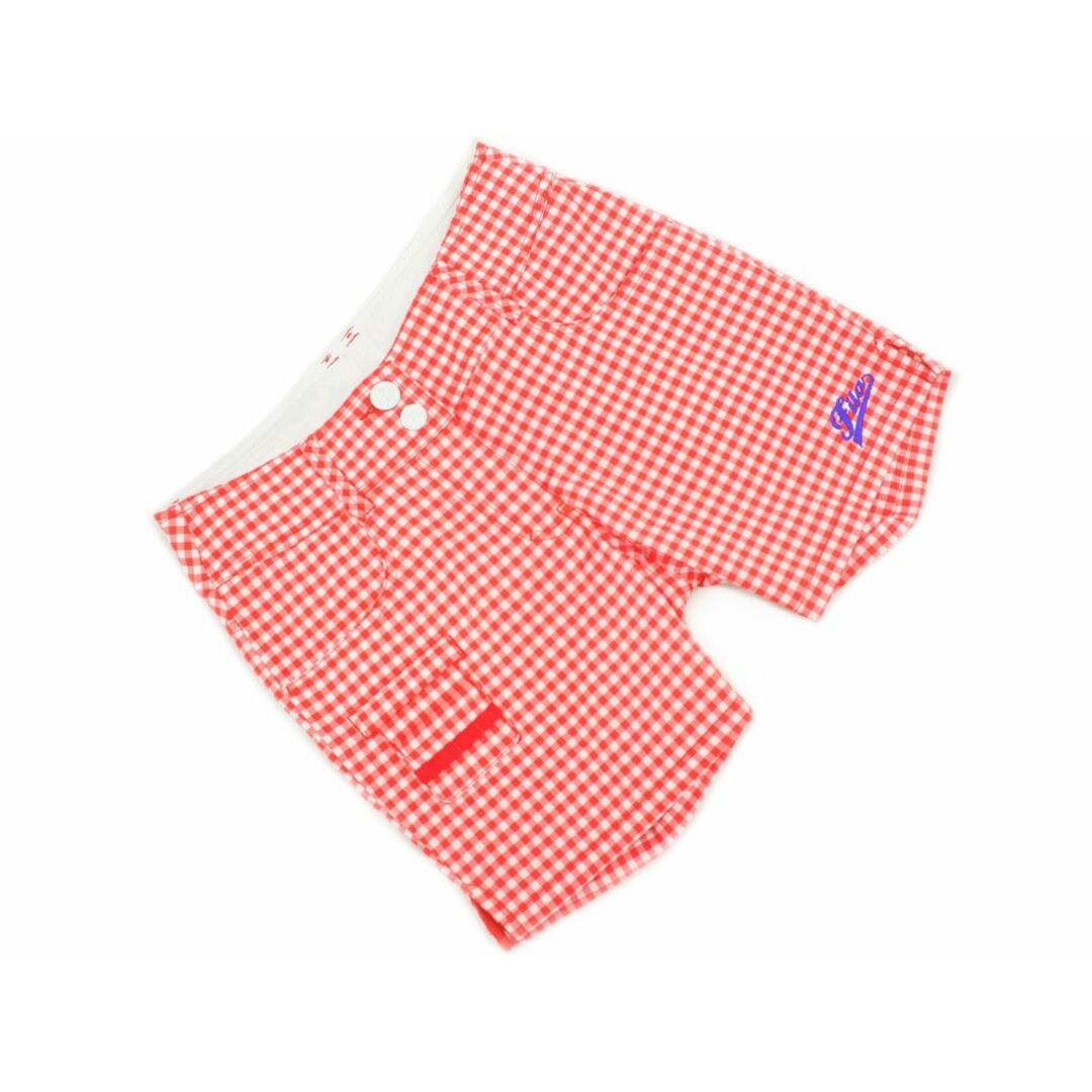 FILA(フィラ)のFILA フィラ GOLF チェック ショート パンツ 白ｘ赤 ■◆ レディース レディースのパンツ(ショートパンツ)の商品写真