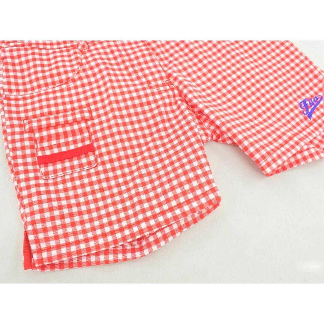 FILA(フィラ)のFILA フィラ GOLF チェック ショート パンツ 白ｘ赤 ■◆ レディース レディースのパンツ(ショートパンツ)の商品写真