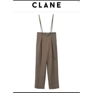 クラネ(CLANE)のCLANE 2wayウエストタックワイドストレートサスペンダーパンツ(カジュアルパンツ)