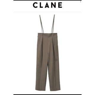 クラネ(CLANE)のCLANE 2wayウエストタックワイドストレートサスペンダーパンツ(カジュアルパンツ)