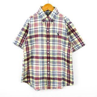 ポロバイラルフローレン 半袖シャツ チェック ポニーロゴ トップス キッズ 男の子用 140サイズ マルチカラー Polo by Ralph Lauren(その他)