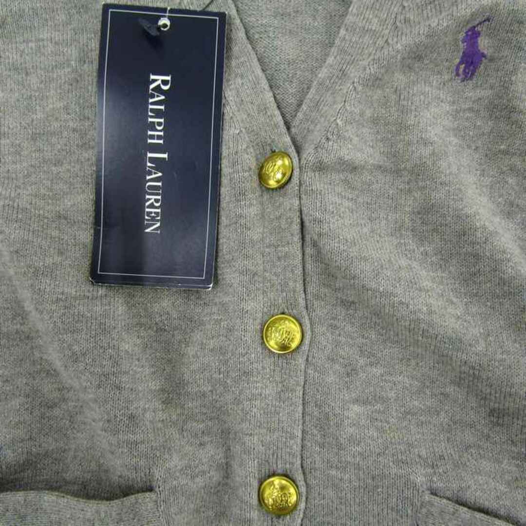 Ralph Lauren ラルフローレン Vネックカーディガン 無地 ポニーロゴ