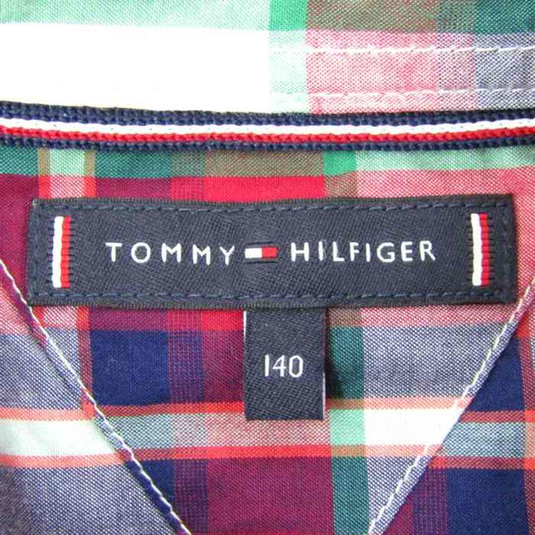 TOMMY HILFIGER(トミーヒルフィガー)のトミーヒルフィガー 長袖シャツ チェック柄 ボタンダウン 胸ポケット トップス キッズ 男の子用 140サイズ マルチカラー TOMMY HILFIGER キッズ/ベビー/マタニティのキッズ服女の子用(90cm~)(その他)の商品写真