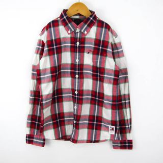 トミーヒルフィガー(TOMMY HILFIGER)のトミーヒルフィガー 長袖シャツ チェック柄 ボタンダウン 胸ポケット トップス キッズ 男の子用 140サイズ マルチカラー TOMMY HILFIGER(その他)