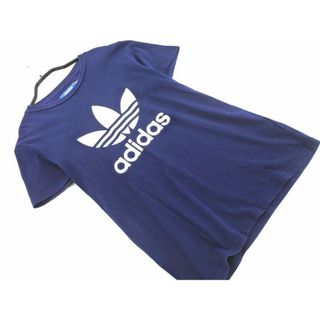 アディダス(adidas)のadidas originals アディダスオリジナルス トレフォイルロゴ プリント Tシャツ sizeS/紺 ■◆ メンズ(Tシャツ/カットソー(半袖/袖なし))