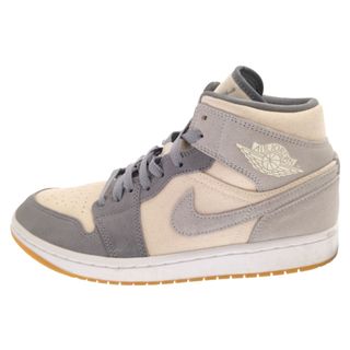 ナイキ(NIKE)のNIKE ナイキ AIR JORDAN 1 MID SE エアジョーダン 1 ミッド SE ハイカットスニーカー ココナッツミルク/ココナッツミルク-パーティカル US9/27cm DN4281-100(スニーカー)