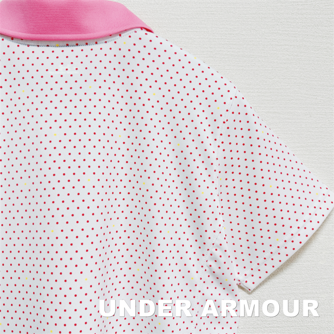 UNDER ARMOUR(アンダーアーマー)の【UNDER ARMOUR】アンダーアーマー ドット柄 ゴルフウェア ポロシャツ レディースのトップス(ポロシャツ)の商品写真