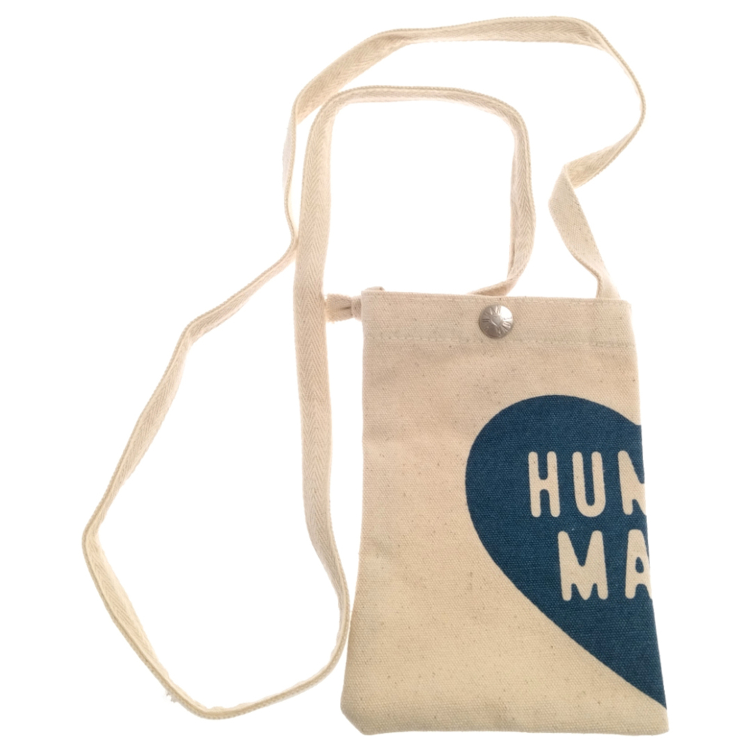 HUMAN MADE ヒューマンメイド Logo Print Mini Shoulder Bag ロゴプリントミニショルダーバッグ ホワイト