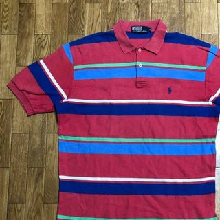 ポロラルフローレン(POLO RALPH LAUREN)の90s POLO RALPH LAUREN ポロシャツ 濃い ピンク M(ポロシャツ)