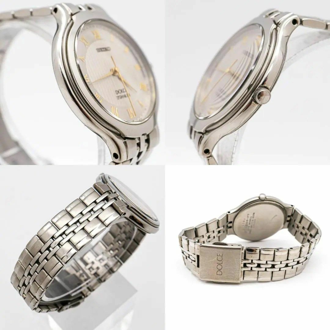 《美品》SEIKO Dolce 腕時計 シルバー チタニウム 薄型 ヴィンテージ