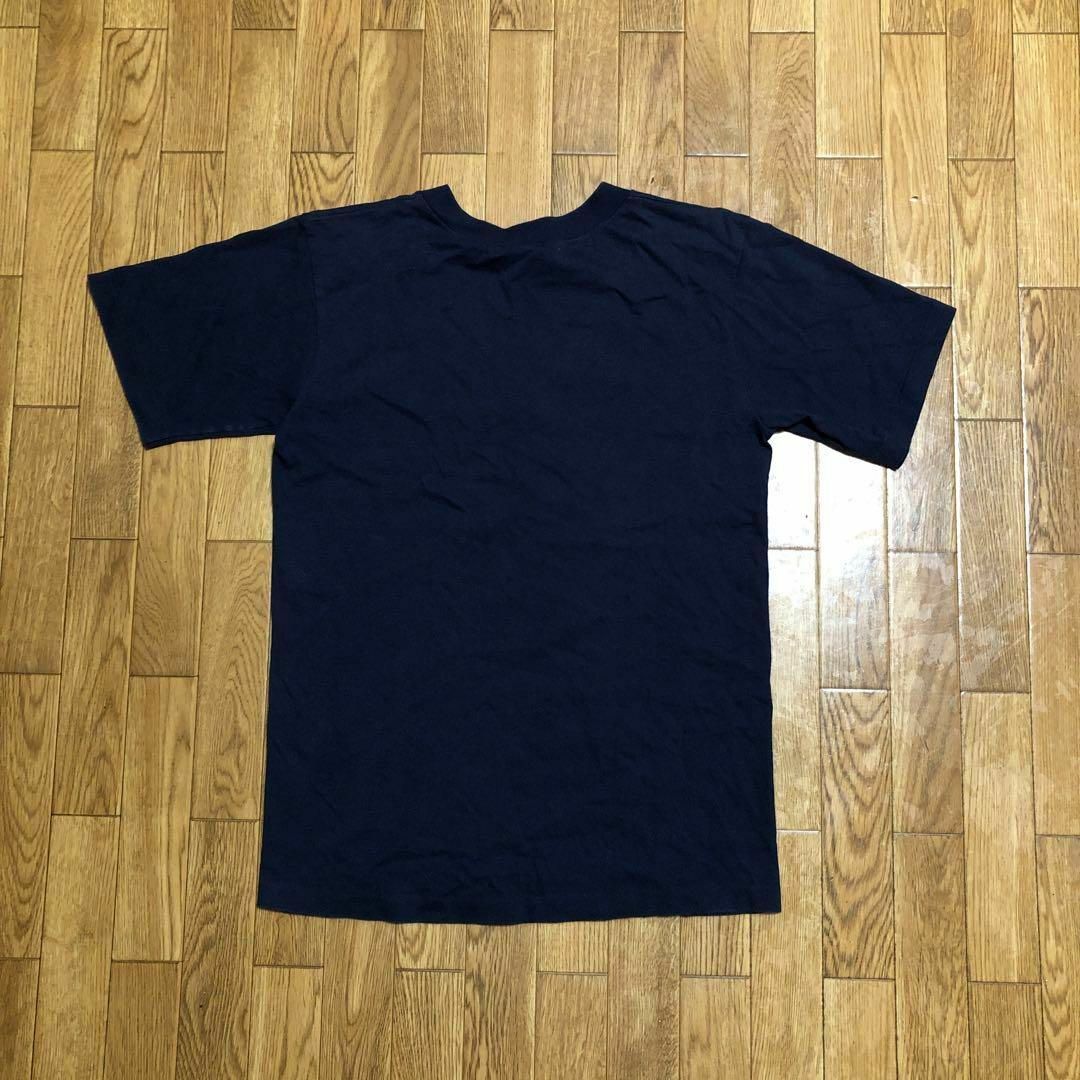 Anvil - 80〜90s USA製 anvil Vネック Tシャツ 無地 紺 Sの通販 by