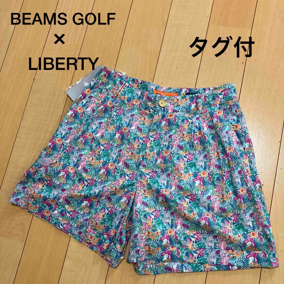 BEAMS(ビームス)のBEAMS GOLF×LIBERTY ショートパンツ　花柄　総柄　S レディース スポーツ/アウトドアのゴルフ(ウエア)の商品写真