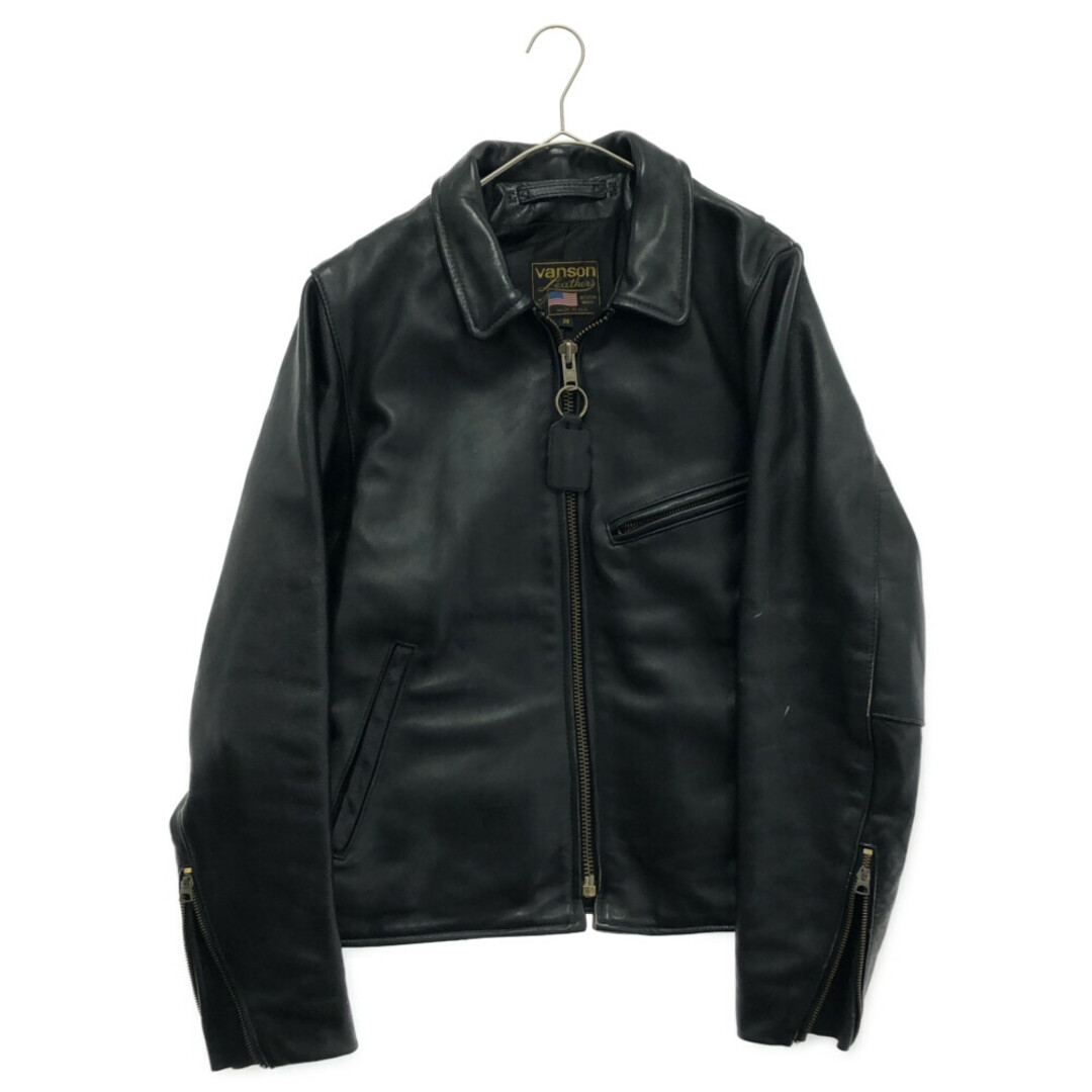 VANSON バンソン ENFIELD Leather Jacket エンフィールド レザージャケット ブラック