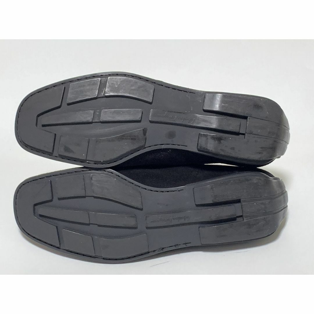 Salvatore Ferragamo(サルヴァトーレフェラガモ)のフェラガモ 6.5≒24cm程度 ローファー 黒 ブラック メンズ D2 メンズの靴/シューズ(ドレス/ビジネス)の商品写真