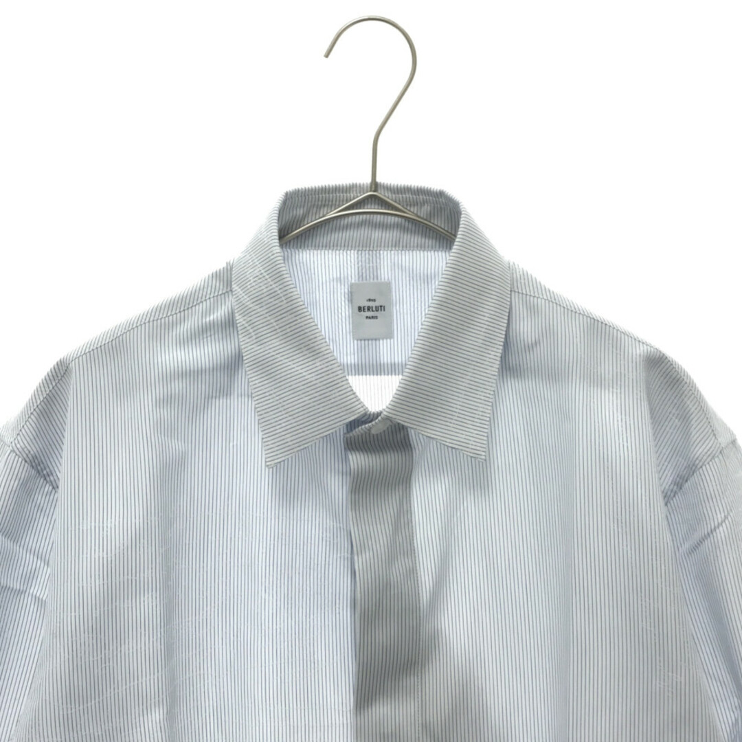 Berluti ベルルッティ Striped Scritto Jacquard Cotton Shirt