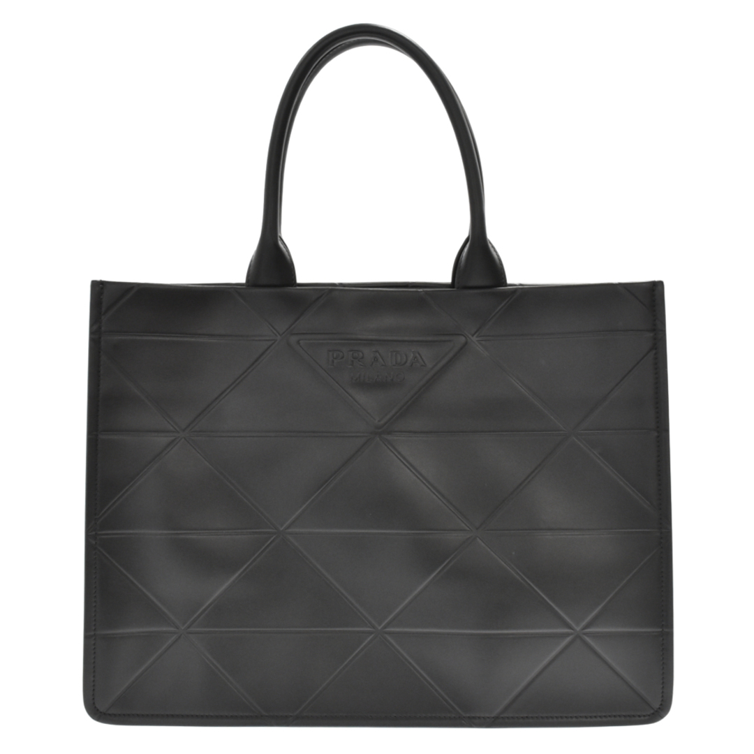 新作販売中 PRADA プラダ トライアングルロゴ型押し レザートート