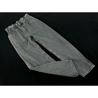 ザラ(ZARA)のZARA ザラ ボタンフライ テーパード デニムパンツ size38/グレー ■■ レディース(デニム/ジーンズ)