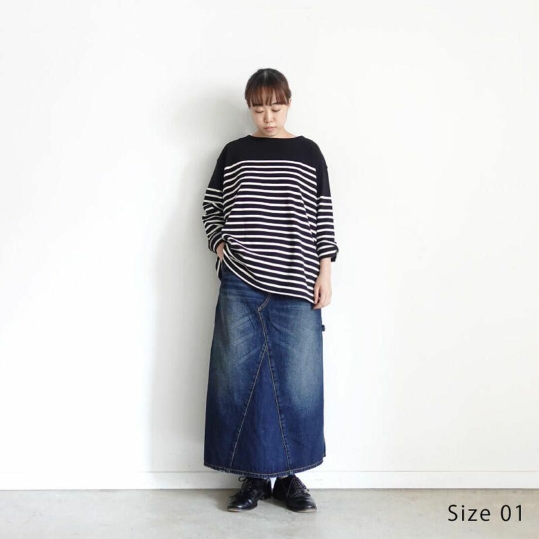 ichi(イチ)のi c h i 　Denim Skirt　DARK　Dark Wash レディースのスカート(ロングスカート)の商品写真