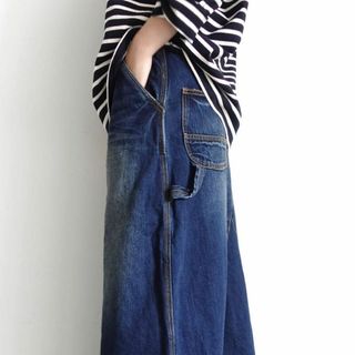 i c h i 　Denim Skirt　DARK　Dark Wash