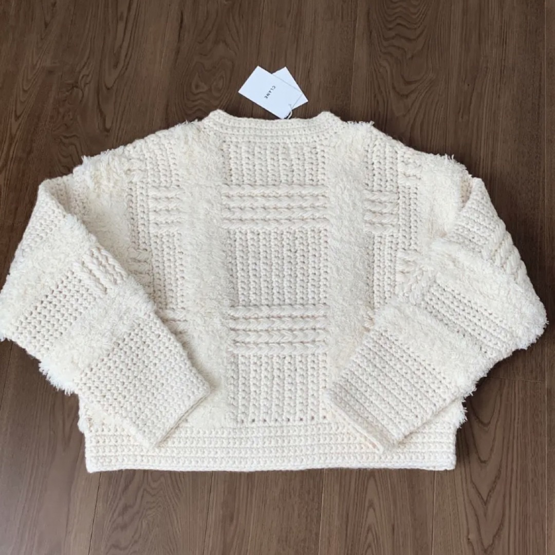 【未使用】CLANE クラネ WIDE CHECK HAND KNIT ニット 6