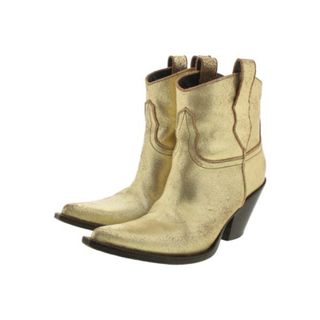 Maison Margiela ブーツ 36(22.5cm位) ゴールド 【古着】【中古】(ブーツ)