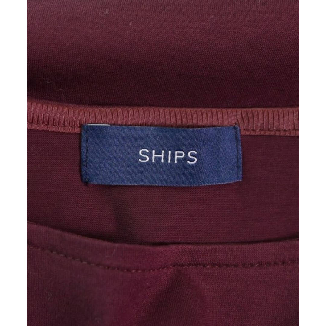 SHIPS(シップス)のSHIPS シップス Tシャツ・カットソー -(M位) エンジ 【古着】【中古】 レディースのトップス(カットソー(半袖/袖なし))の商品写真