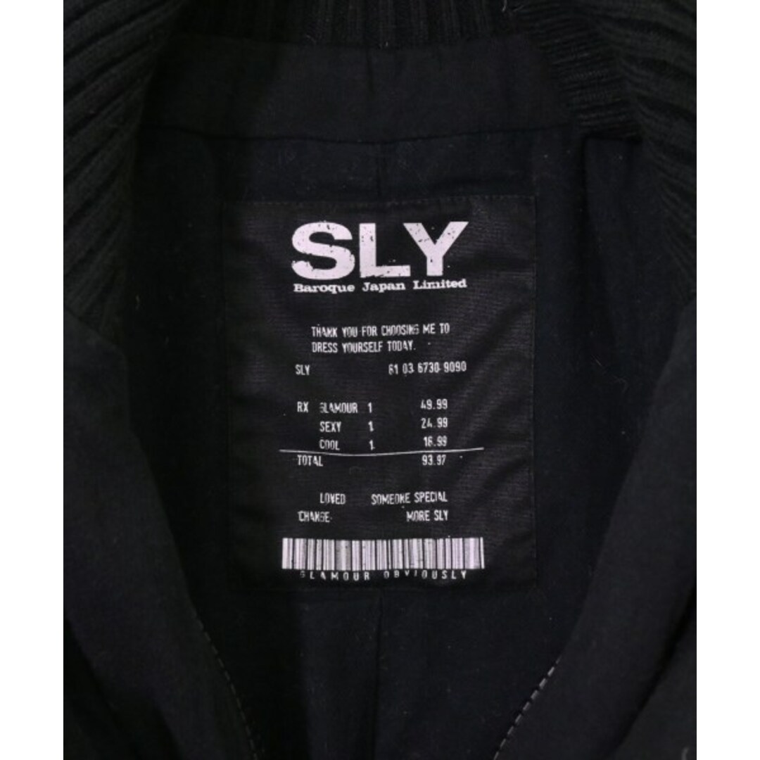 SLY(スライ)のSLY スライ ブルゾン（その他） 1(S位) 黒 【古着】【中古】 レディースのジャケット/アウター(その他)の商品写真