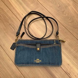 COACH ショルダーバッグ がま口 チャーム レザー 3way 12250