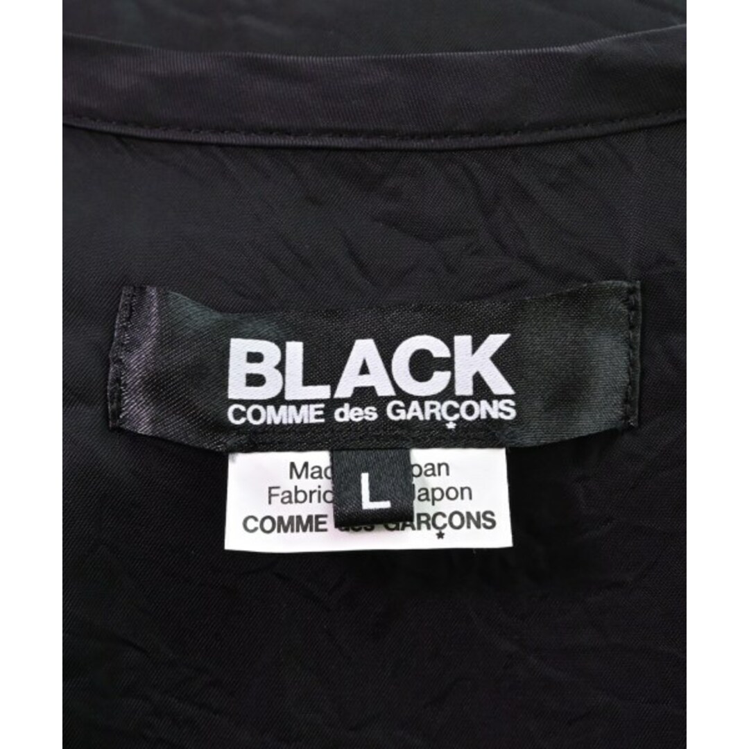 BLACK COMME des GARCONS カジュアルシャツ L 黒 【古着】【中古】