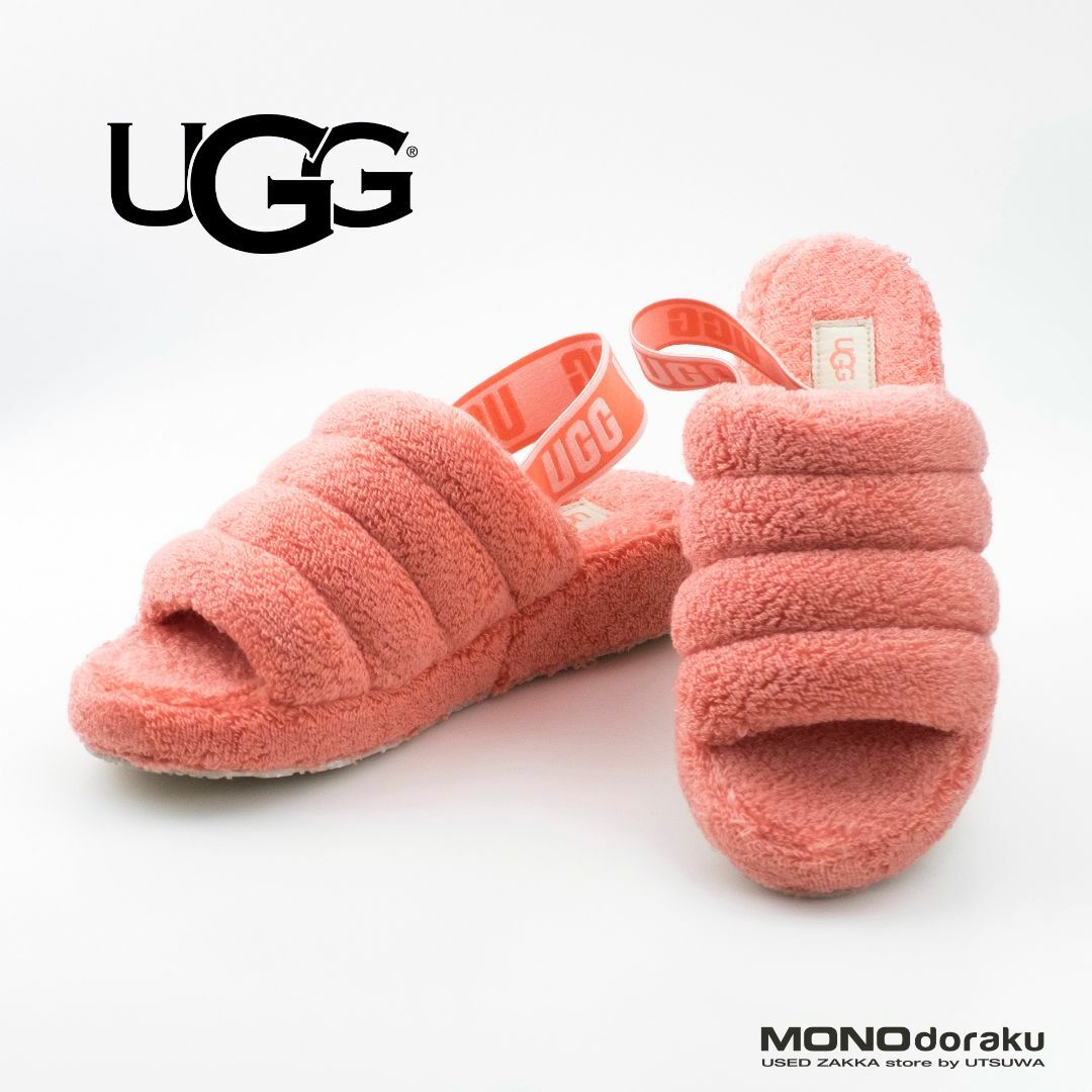 アグ ugg ファーサンダル ピンク 24センチ - サンダル