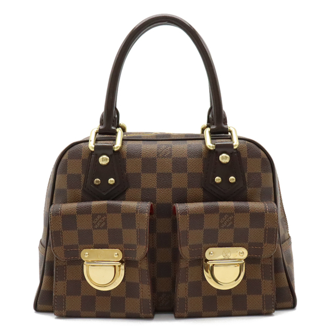 LOUIS VUITTON ルイヴィトン ハンドバッグ ダミエ マンハッタンPM スペシャルオーダー ブラウン 茶 鞄 かばん N48173    ゴールド金具 レディース 人気【品】