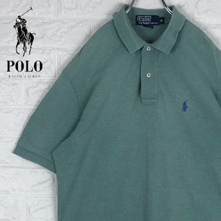 ラルフローレン(Ralph Lauren)のラルフローレン ゆるだぼ ポロシャツ くすみカラー 綿100％ 刺繡ロゴ 半袖(ポロシャツ)